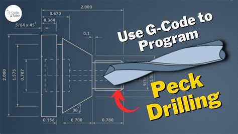 Programming Peck Drilling on a CNC Lathe Using G